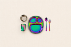 Nunch Rainbow Meal Set - iridescent flat lay